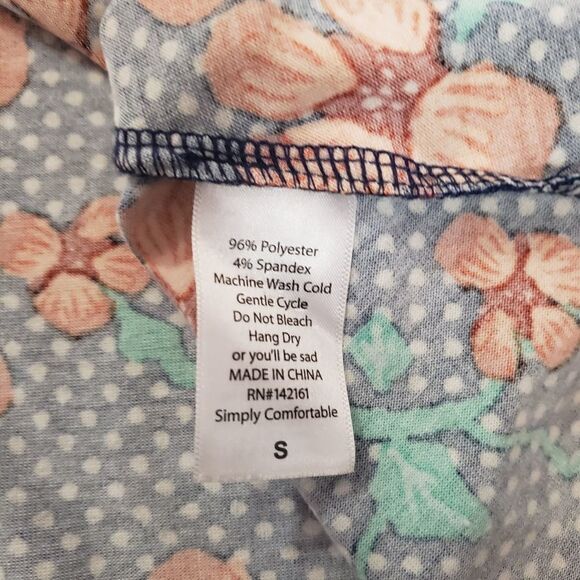 LuLaRoe Macy Polka & Floral Maxi Dress SMALL - Picture 15 of 15